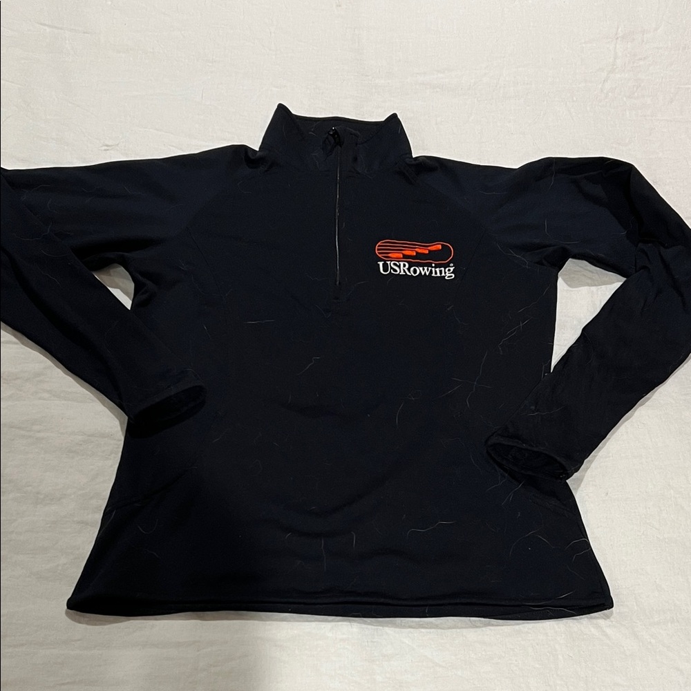 Women's Black U.S. Rowing Quarter-Zip